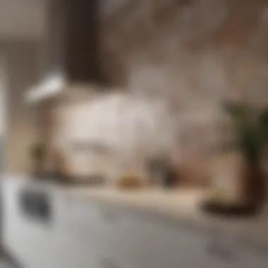 Stylish Renovated Kitchen with Wall Tiles A finished kitchen with expertly installed wall tiles, showcasing a modern and stylish aesthetic.