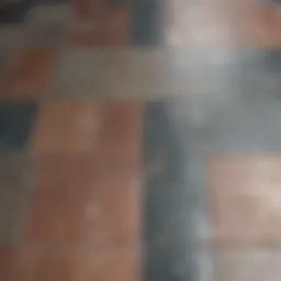 Various tile types laid on a surface