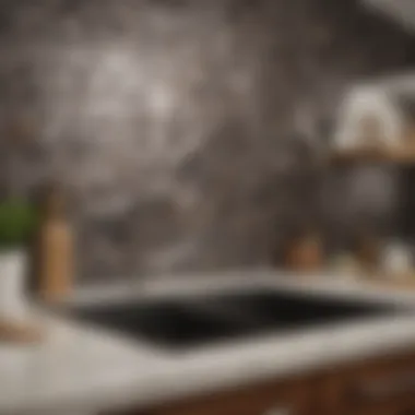 Modern Peel-and-Stick Tile Backsplash Stylish peel-and-stick backsplash in a contemporary kitchen