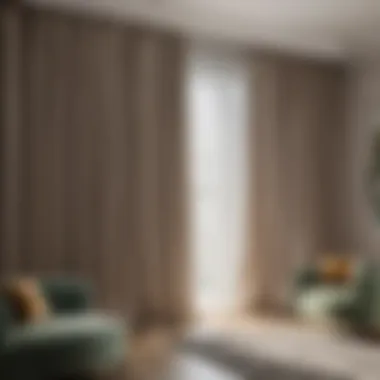 Luxurious Silk Curtains Elevating Modern Elegance Luxurious silk curtains in a contemporary living room