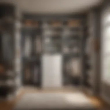 Efficient Use of Closet Space Diagram illustrating efficient use of closet space