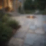 A luxurious stone patio with diverse textures