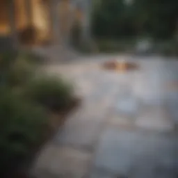 A luxurious stone patio with diverse textures