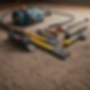 Essential Tools for Carpet Installation Tools and materials laid out for carpet installation