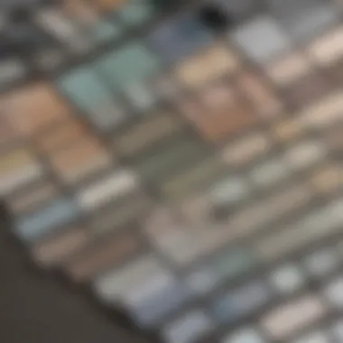 A close-up of color swatches displaying Benjamin Moore's 2021 palette