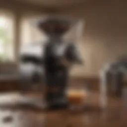 Premium coffee grinder showcasing sleek design