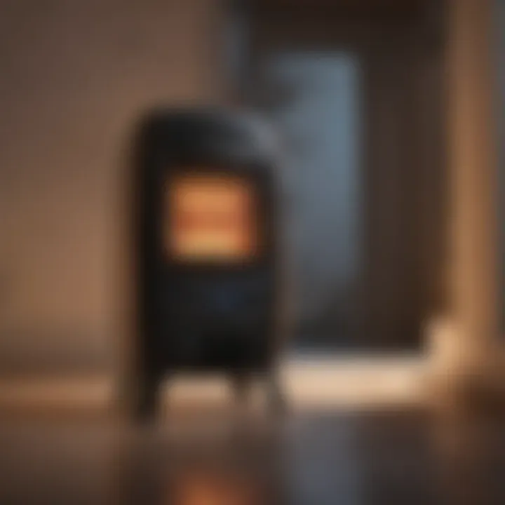 Safety features highlighted on a small space heater