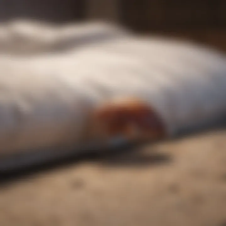Inspecting bedding for bed bugs