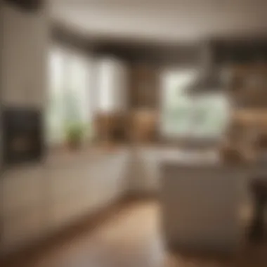 Stylish kitchen with organized cabinet space