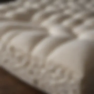 Close-up of memory foam texture demonstrating support and comfort