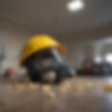 Safety gear for popcorn ceiling project