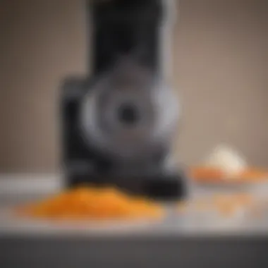Precision Blades for Optimal Performance Close-up of food processor blades showcasing their sharpness