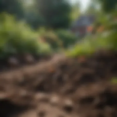 Utilizing Compost for Garden Benefits Compost used effectively as mulch in a garden