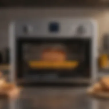 User-friendly interface of a small air fryer toaster oven