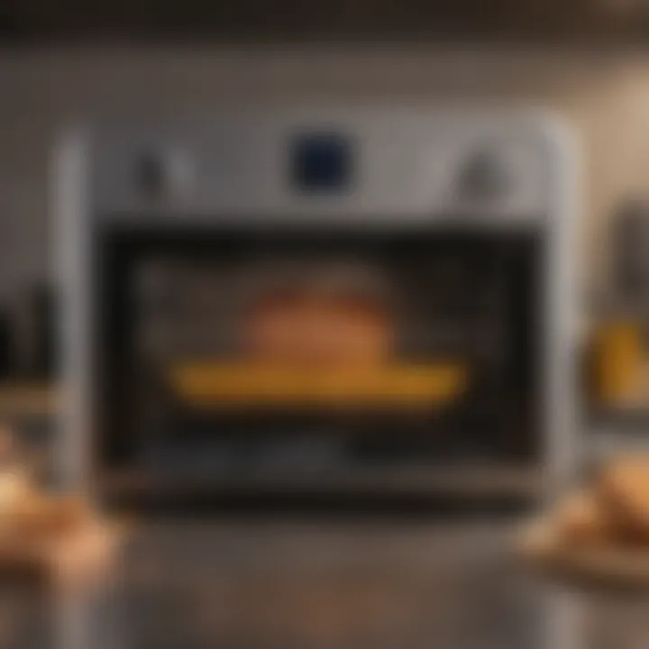 User-friendly interface of a small air fryer toaster oven