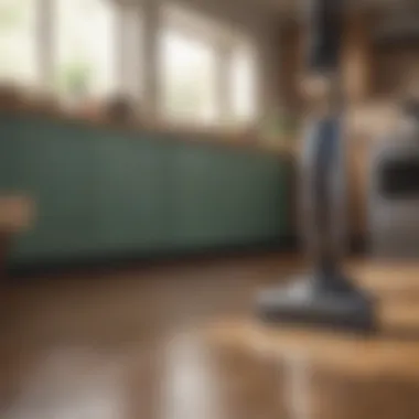 User-friendly interface of a stick vacuum designed for pet owners