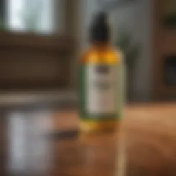 Close-up of a natural pest repellent solution