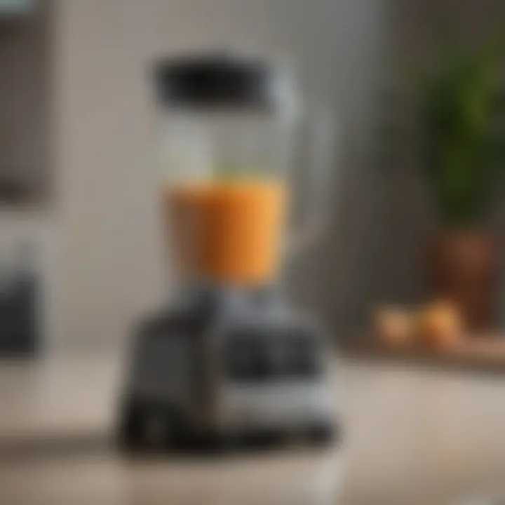 A comparison chart showcasing various blender models and their specifications