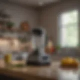A modern high-performance blender with sleek design