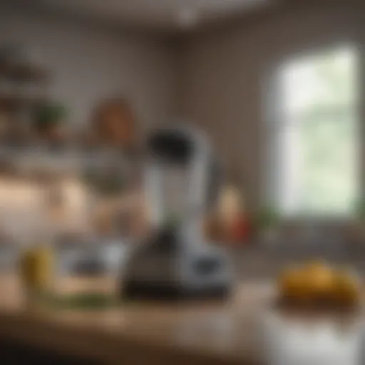 A modern high-performance blender with sleek design