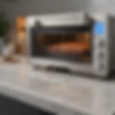 Elegant design of the Breville Smart Oven Air Fry Convection Toaster Oven showcasing its premium finish.