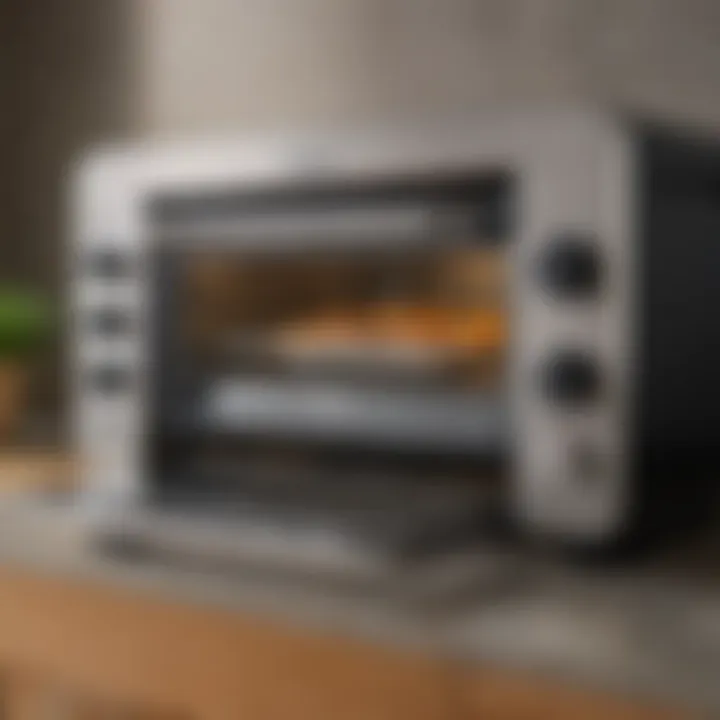 User-friendly features in action, illustrating the ease of use of the Breville Smart Oven.