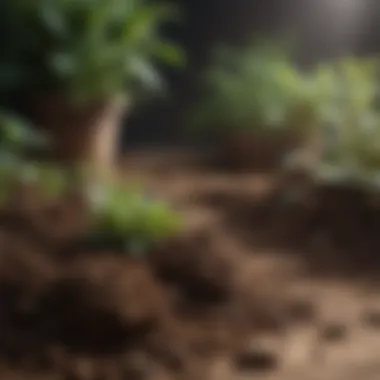 Rich soil composition ready for planting