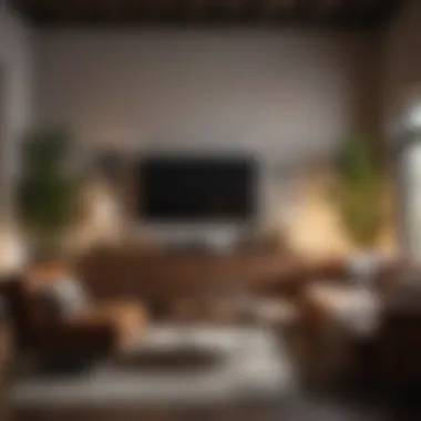 Chic and Relaxed Furniture Arrangement Stylish furniture arrangement in a relaxed setting