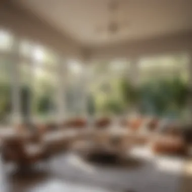 Bright and Airy California Living Room Spacious California living room with large windows