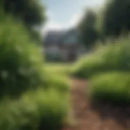 A vibrant lawn showcasing healthy grass types.