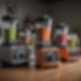 Showcase of various Vitamix models lined up