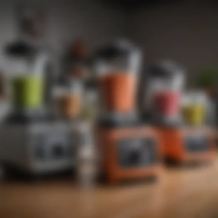 Showcase of various Vitamix models lined up
