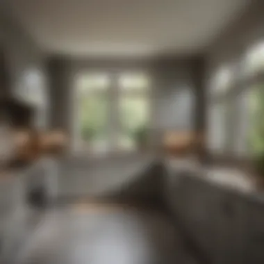 Warm Neutrals Enhancing Gray Kitchen Design Warm neutral tones accentuating gray kitchen design