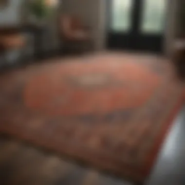 Showcasing the Beauty of Well-Cared-For Area Rugs A well-maintained area rug with vibrant colors