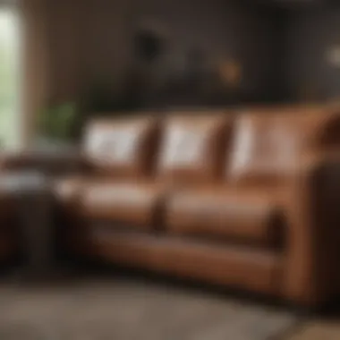 Before and after cleaning comparison of a couch