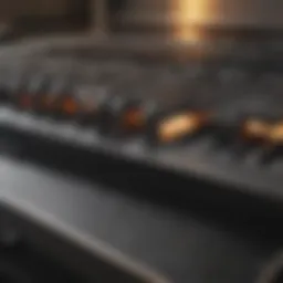 A pristine stove grill showcasing its shine after a thorough cleaning