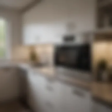 Smart Microwave Solution for Modern Homes Sleek microwave hidden in a smart kitchen design