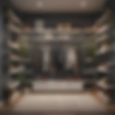 Modular Shelving for Versatile Closet Design Innovative closet with modular shelving