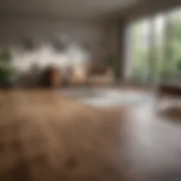 Elegant non-slip wood flooring in a modern living room setting