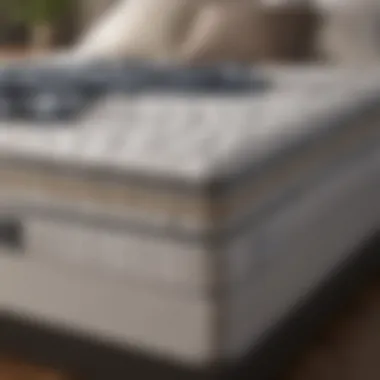 Innovative Mattress Technology Layers Cutaway view showcasing layers of bed-in-a-box technology
