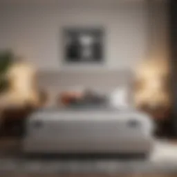 Luxurious bed-in-a-box mattress in a modern bedroom setting