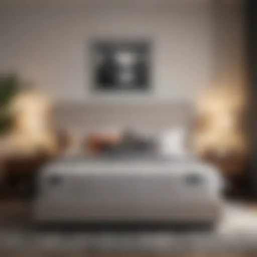 Luxurious bed-in-a-box mattress in a modern bedroom setting
