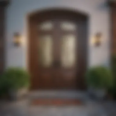Aesthetic Home Entryway An aesthetically pleasing entryway with a decorative door and vibrant surroundings