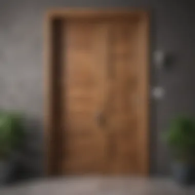 Modern Wooden Door Design A modern wooden door showcasing sleek design and craftsmanship