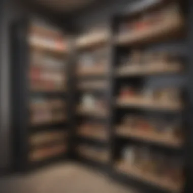 Elegant Pull-Out Pantry Shelving Elegant pull-out pantry shelving system