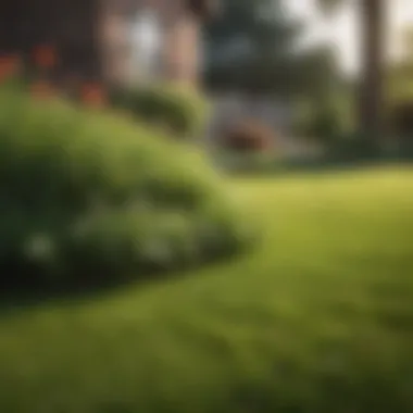 Vibrant Lawn Flourishing After Sod Installation Healthy lawn thriving post sod installation