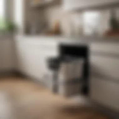 Enhancing Kitchen Aesthetics with Practical Solutions Organized kitchen featuring under-counter trash can