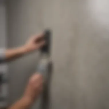 Surface Preparation Techniques for Patching Diagram illustrating wall surface preparation techniques