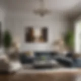 A beautifully staged living room showcasing modern decor
