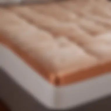 Illustration of the benefits of a copper infused mattress topper for sleep quality.